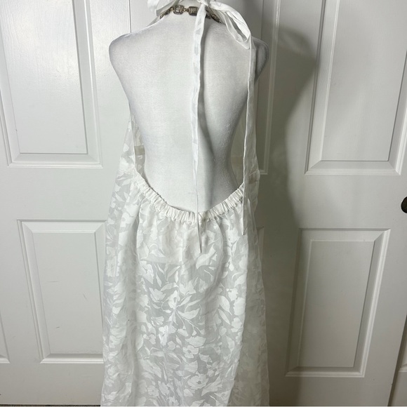 MILLY White Dominique Burnout Floral Cover-up Maxi Dress (Size M/L) - Picture 6 of 13
